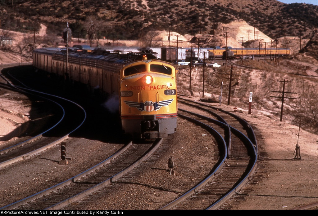 UP 913 at Cajon Summit